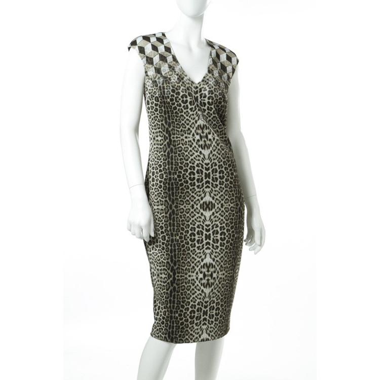 大人気の Class クラスロベルトカヴァリ 17年春夏 Roberto レオパード D2ioa468 レディース 14 48 ノースリーブ ワンピース Cavalli ワンピース チュニック Itse Edu Co