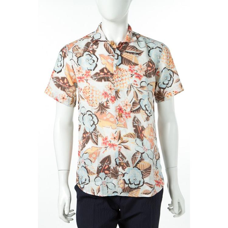 17年春夏新作 ポッジャンティ 1958 Poggianti 1958 シャツ 半袖 62sl 377e17 01 メンズ Salina ブラウン 17ss Sale Isequipment Cl