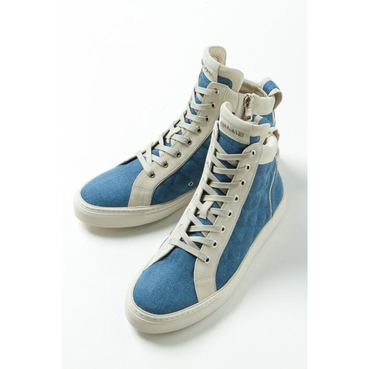 17年春夏新作 バルマン Balmain スニーカー ハイカット シューズ メンズ S7h A302 T042g ブルー 17ss Sale Supersport Tn