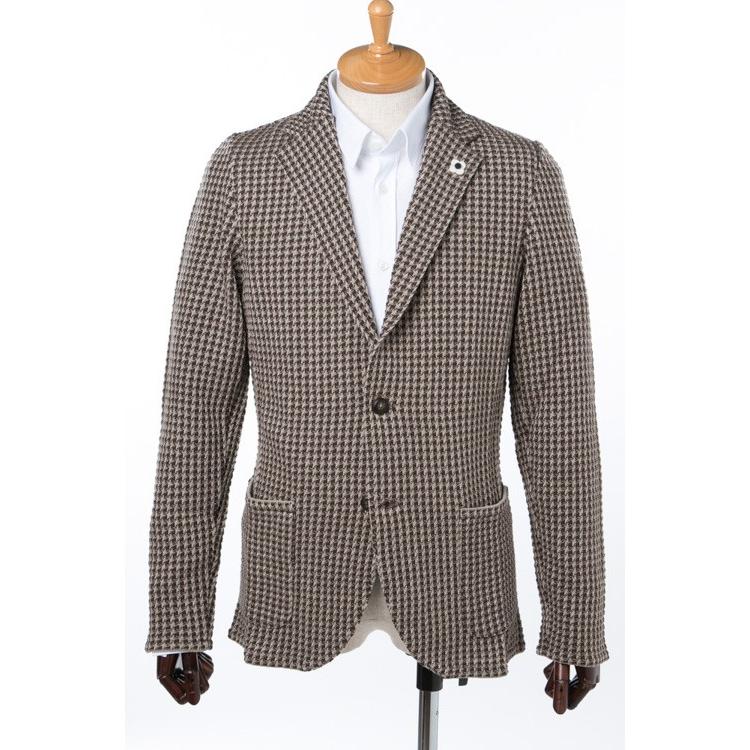 ラルディーニ Lardini ジャケット メンズ メンズ テーラードジャケット ニットジャケット ジャケット シングル ブラウン Eeljm22 Ee ブラウン 18年春夏新作