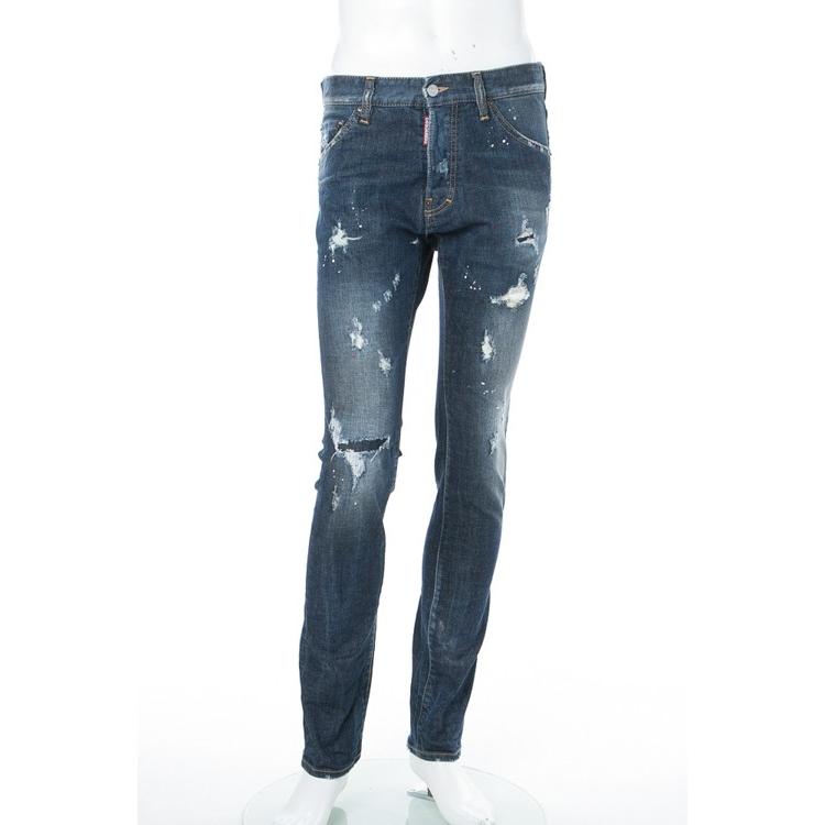 ディースクエアード Dsquared2 ジーンズパンツ クラッシュデニム Cool Guy Jean メンズ S74la0923s ブルー Www Nlqp Com