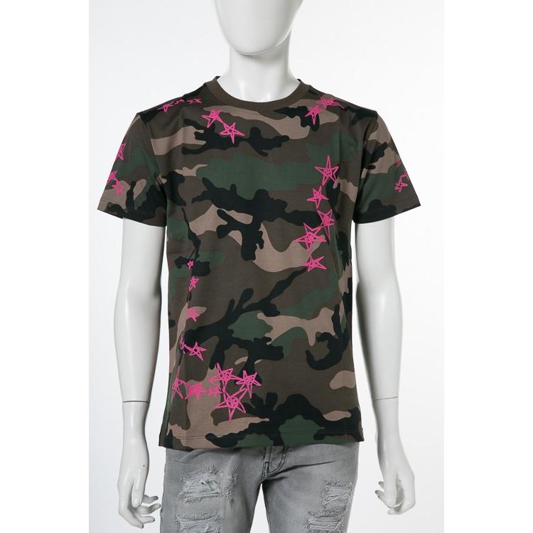 ヴァレンティノ Valentino Tシャツ 半袖 丸首 メンズ Pv3mg10m3m0 ピンク 迷彩 18年春夏新作 Konawe Bawaslu Go Id