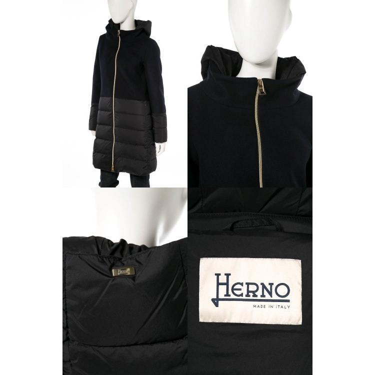 ヘルノ ダウンコート ダウンコート Herno ヘルノ レディース Pi0848d Herno コート アウター Diffusion ネイビー