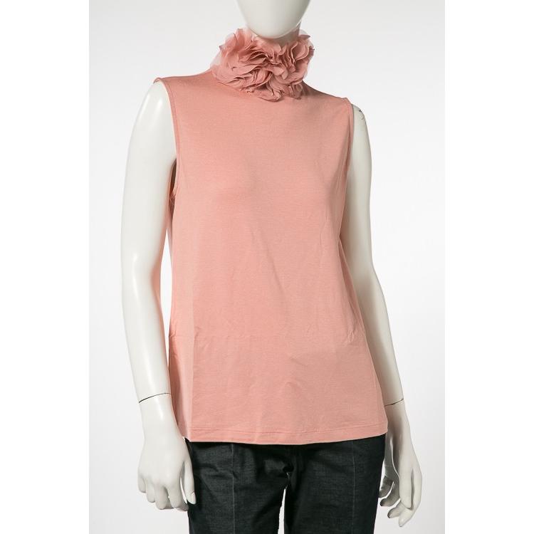 ラルディーニ トップ カットソー ノースリーブ ハイネック レディース BIGGIE DA2004 ピンク LARDINI