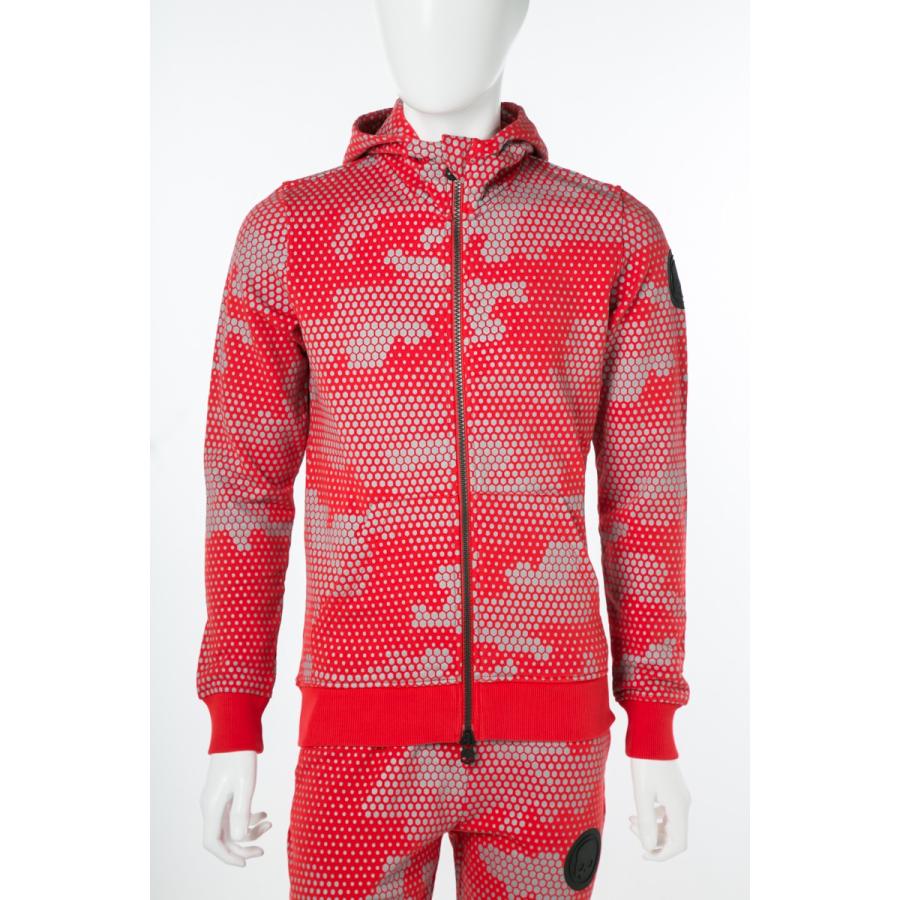 ハイドロゲン Hydrogen トレーナー ジップアップパーカー スウェット 超人気 B40 上下別売 レッド迷彩 セットアップ上 メンズ 19年春夏新作