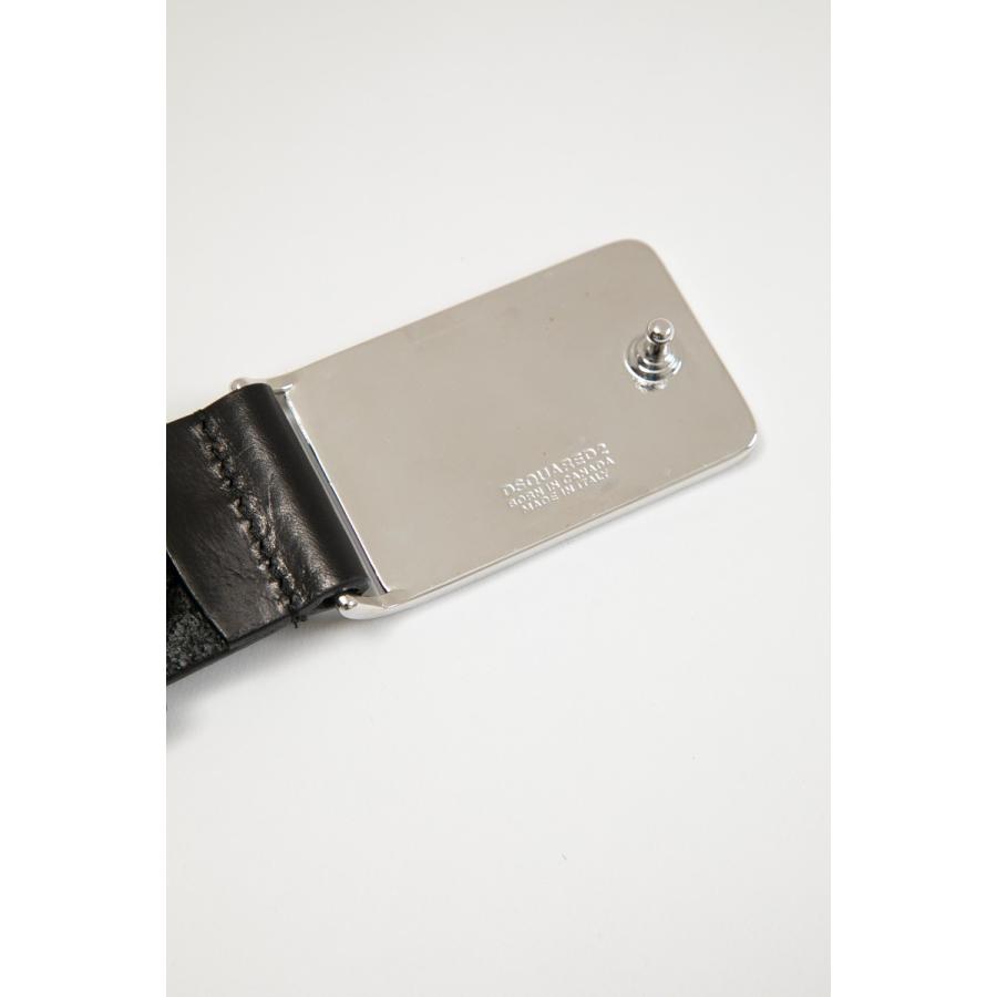 ディースクエアード DSQUARED2 ベルト レザーベルト BEM021212900001 ブラック 2019年秋冬新作 バックル縦4 ディースクエアード DSQUARED2 ベルト レザーベルト BEM021212900001 ブラック