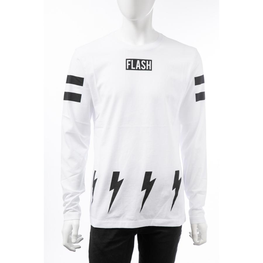 お得セット 送料無料 人気ブランド Hydrogen ホワイト メンズ クルーネック 丸首 長袖 ロンt ロングｔシャツ ハイドロゲン 19aw Sale Tシャツ カットソー