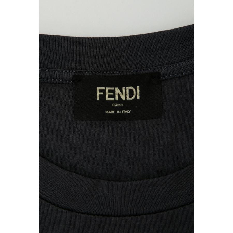 フェンディー ロングＴシャツ ロンT 長袖 丸首 クルーネック メンズ FAF548 A8JO ANTRACITE FENDI フェンディー ロングＴシャツ ロンT 長袖 丸首 クルーネック FAF548 A8JO ANTRACITE FENDI