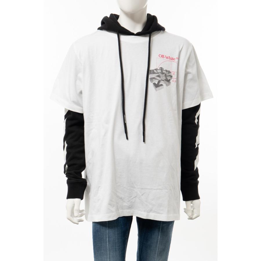 オフホワイト Off White ロングｔシャツ ロンt 長袖 パーカー 重ね着 メンズ Ab033r ホワイト 年春夏新作 Winestyles Jp