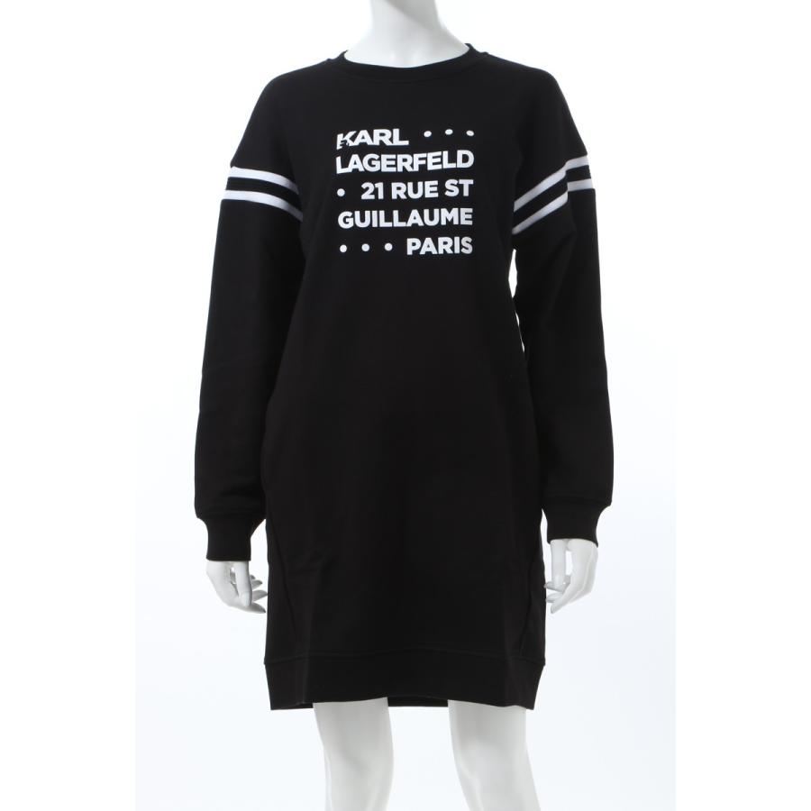 カールラガーフェルド Karl Lagerfeld ワンピース スウェットワンピース 長袖 kw1w1805 999 レディース 1w1805 ブラック 年春夏新作 Fakfakkab Go Id