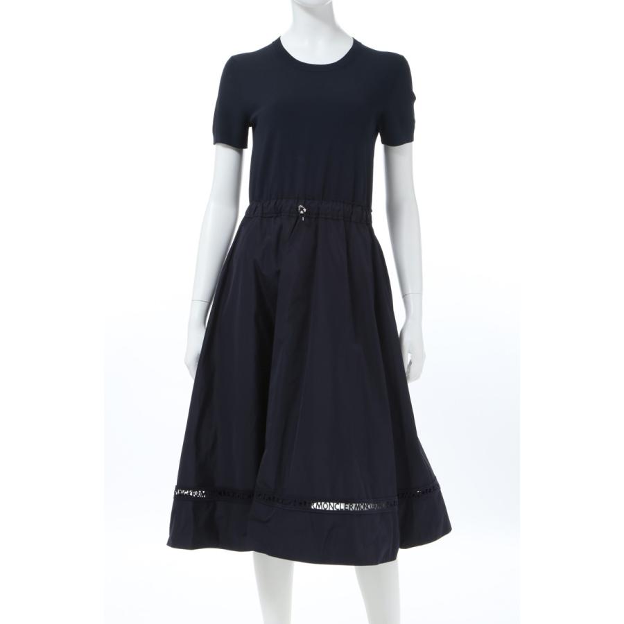 モンクレール Moncler ワンピース 半袖 丸首 クルーネック フレアワンピ レディース 9i70100 C9027 ネイビー 2020年春夏新作 4205978 Diffusion 通販 Yahoo ショッピング