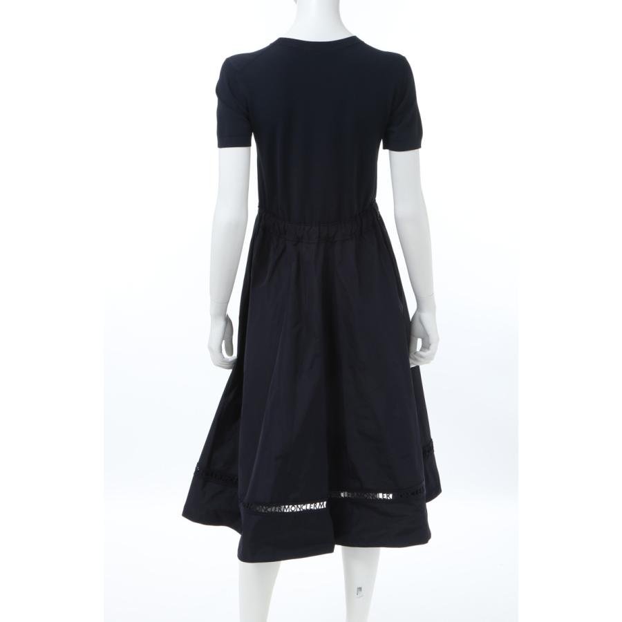 モンクレール Moncler ワンピース 半袖 丸首 クルーネック フレアワンピ レディース 9i C9027 ネイビー 年春夏新作 Diffusion 通販 Yahoo ショッピング