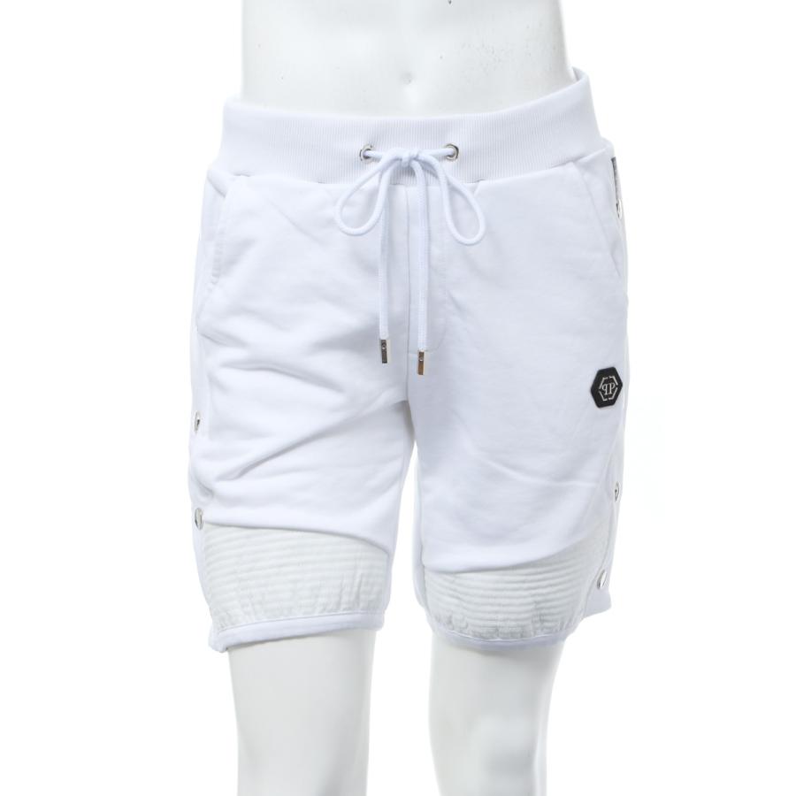 Plein ホワイト スウェットパンツ Philipp 01 Pjo002n フィリッププレイン Pc ホワイト ショートパンツ Pc ハーフパンツ メンズ Mjt1558 年春夏新作