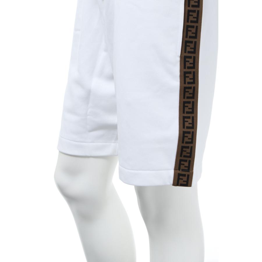 フェンディー FENDI ショートパンツ ハーフパンツ スウェットパンツ メンズ FAB551 ABTC ホワイト 2020年春夏新作