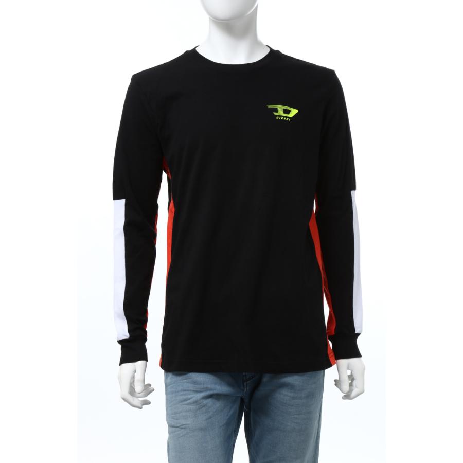 ディーゼル Diesel ロングｔシャツ ロンt 長袖 丸首 クルーネック T Harus Ls Maglietta メンズ 00smb3 0qaul ブラック ディーゼル Diesel ロングｔシャツ ロンt 長袖 丸首 クルーネック T Harus Ls Maglietta メンズ 00smb3 0qaul