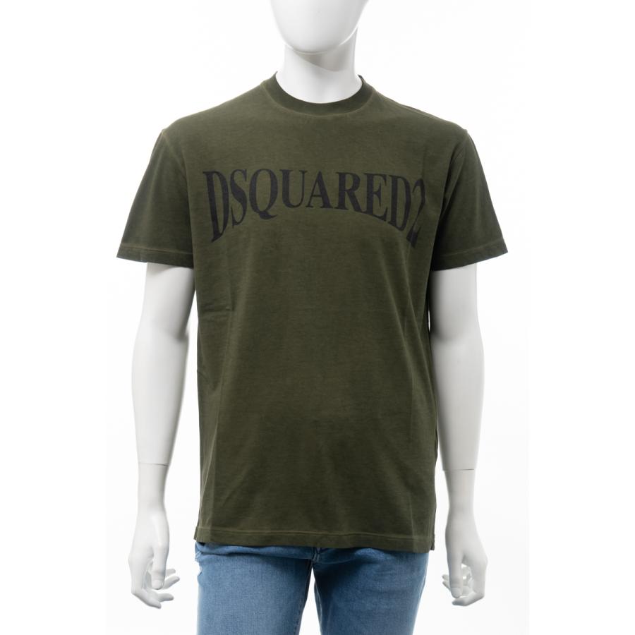 ディースクエアード Tシャツ 半袖 丸首 クルーネック メンズ S74gd05s カーキ Dsquared2 Diffusion 通販 Yahoo ショッピング