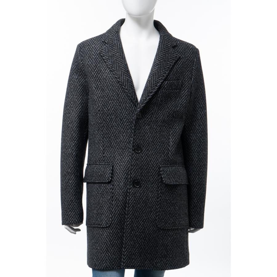 ハイドロゲン コート チェスターコート メンズ ブラック グレー Hydrogen Diffusion 通販 Yahoo ショッピング