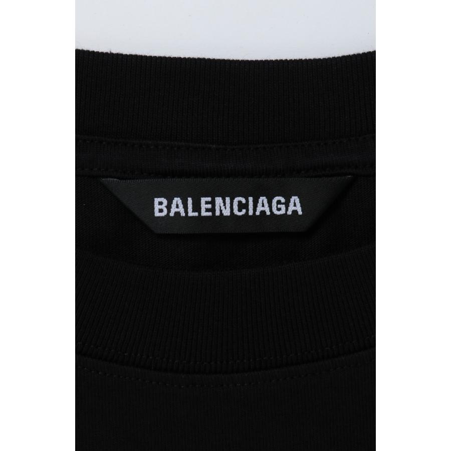 バレンシアガ ロングＴシャツ ロンT 長袖 丸首 クルーネック オーバー 