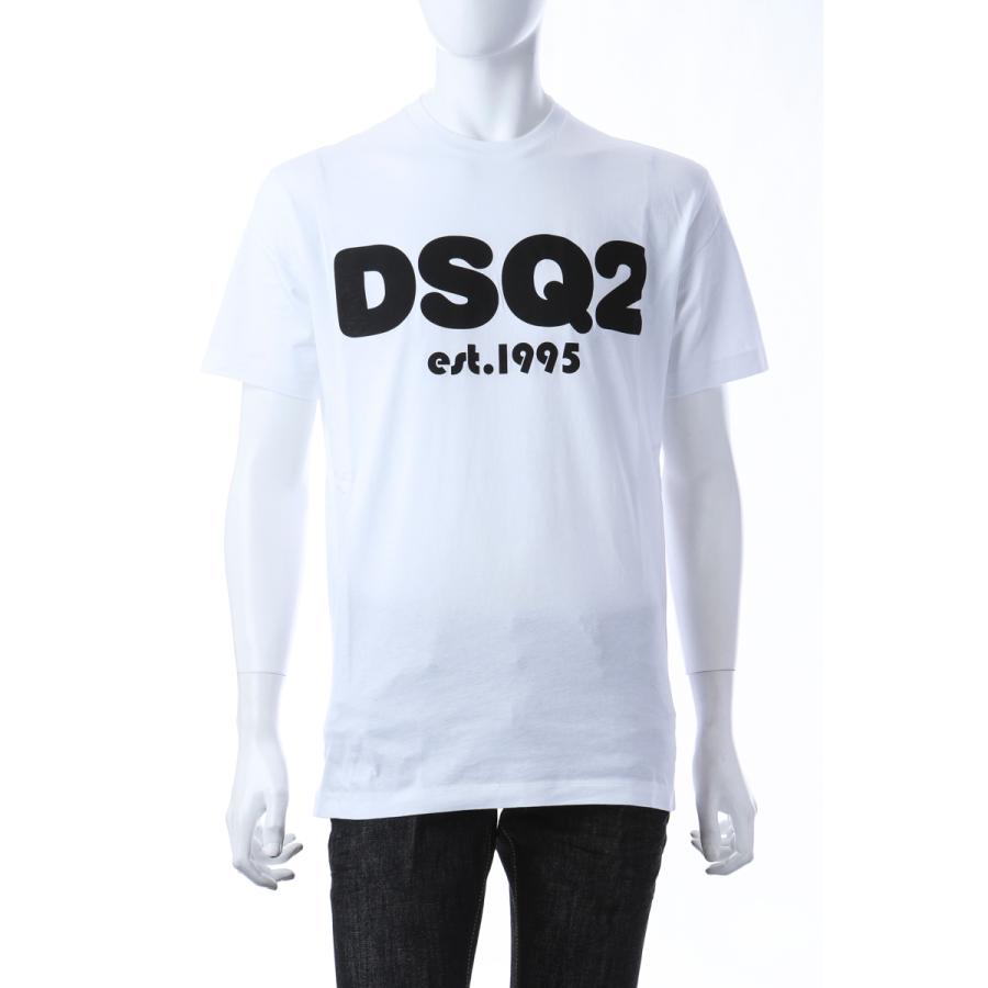 ディースクエアード Tシャツ 半袖 丸首 クルーネック メンズ S74gd03s ホワイト 21年春夏新作 Dsquared2 Diffusion 通販 Yahoo ショッピング
