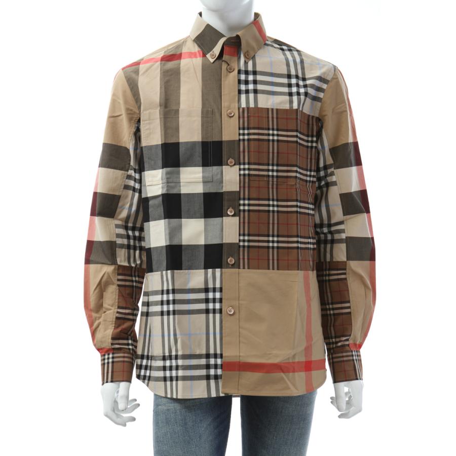 バーバリー シャツ ボタンダウンシャツ 長袖 Terence 159 メンズ ブラウン Burberry 21年春夏新作 Diffusion 通販 Yahoo ショッピング