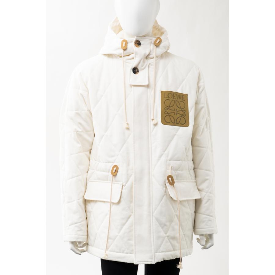 ロエベ ブルゾン キルティング コート メンズ H526Y02W06 ホワイト Loewe 2021年春夏新作