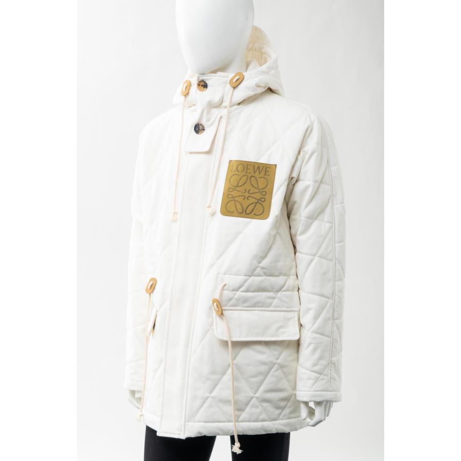 ロエベ ブルゾン キルティング コート メンズ H526Y02W06 ホワイト Loewe 2021年春夏新作