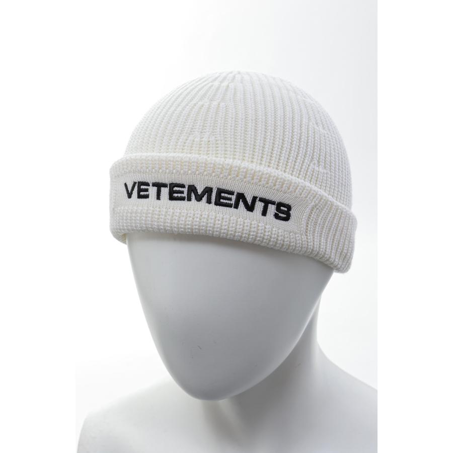 ヴェトモン ニットキャップ ニット帽 UA52KN300W ホワイト Vetements
