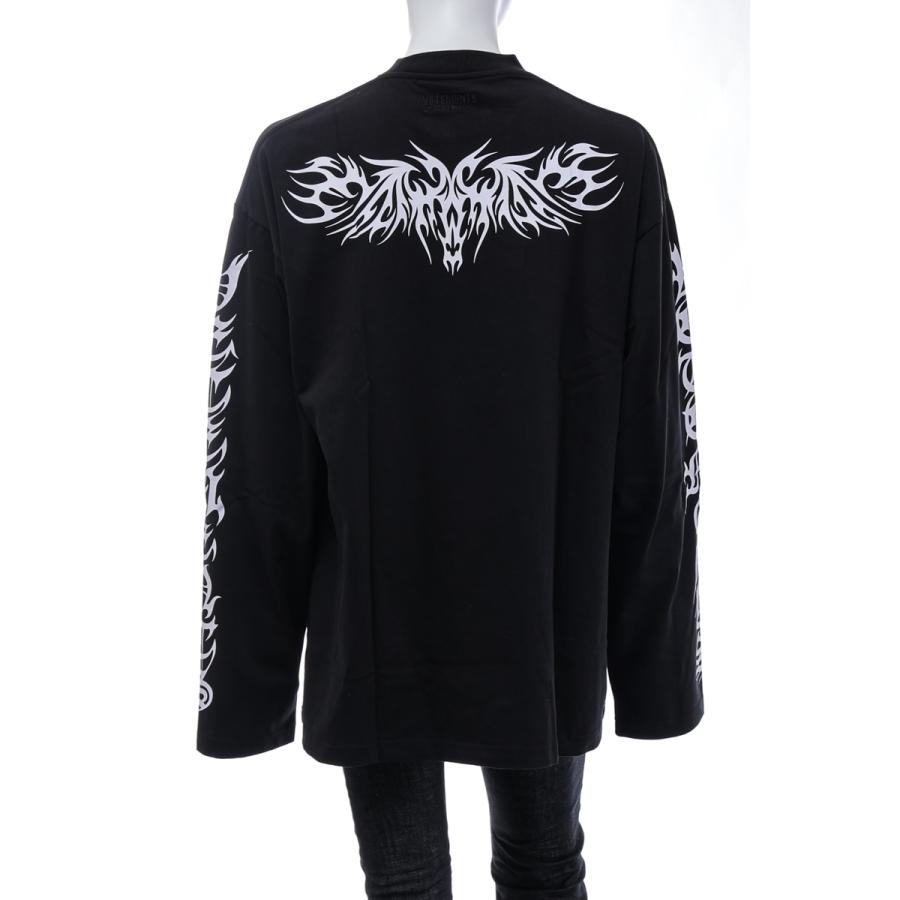 新入荷!!【日本未発売】 ヴェトモン ロングＴシャツ ロンT 長袖 丸首 クルーネック メンズ UA52TR590B ブラック Vetements 2021年秋冬新作 【QGW6586468144】(23123円)