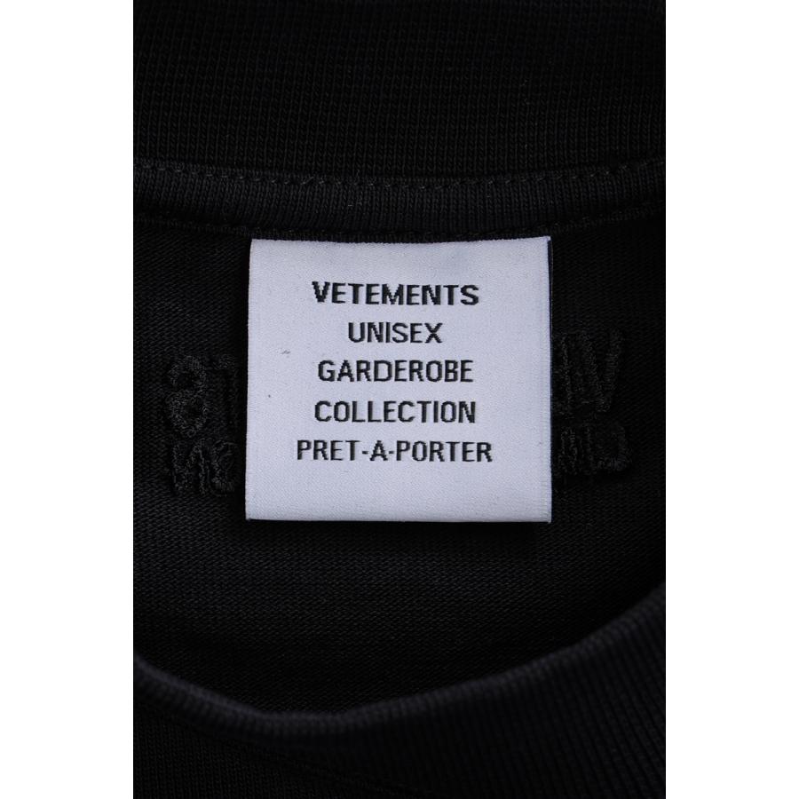 新入荷!!【日本未発売】 ヴェトモン ロングＴシャツ ロンT 長袖 丸首 クルーネック メンズ UA52TR590B ブラック Vetements 2021年秋冬新作 【QGW6586468144】(23123円)