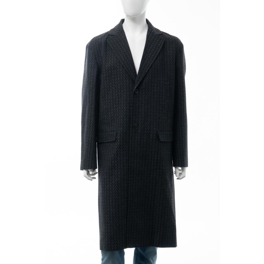 ヴァレンティノ コート チェスターコート メンズ WV3CAD857GY ダークグレー Valentino 2021年秋冬新作