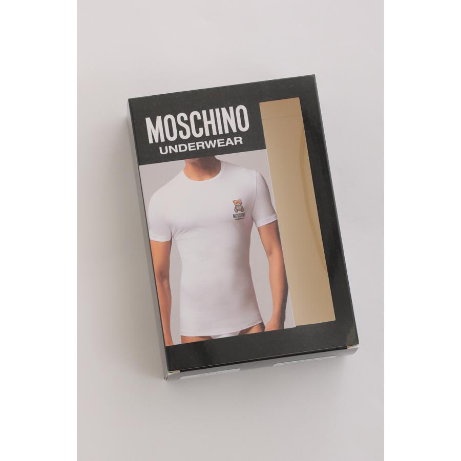 モスキーノ Ｔシャツアンダーウェア 半袖 丸首 クルーネック メンズ