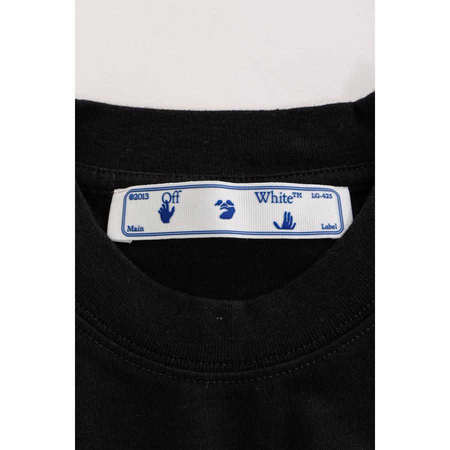 オフホワイト ロングＴシャツ ロンT 長袖 丸首 クルーネック OMAB064F21JER011 メンズ AB064F21 JER011 ブラック OFF-WHITE 2021年秋冬新作 オフホワイト ロングＴシャツ ロンT 長袖 丸首 クルーネック OMAB064F21JER011 AB064F21 JER011 ブラック OFF WHITE