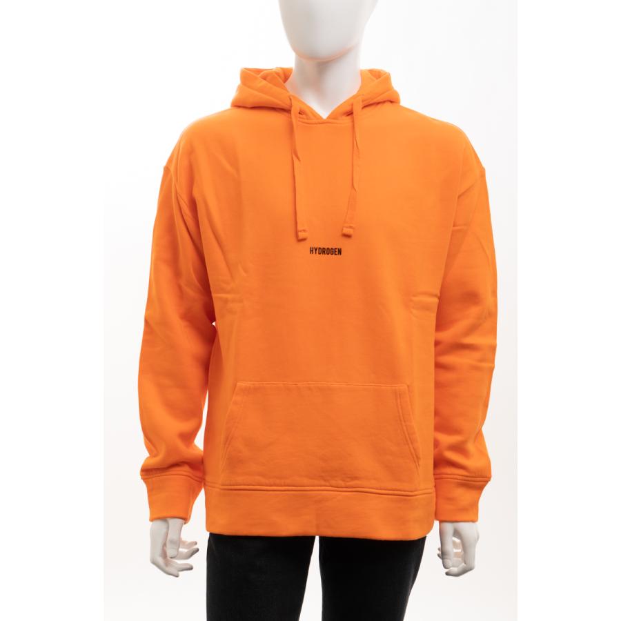 正規品 ハイドロゲン トレーナー スウェットパーカー フーディー 裏起毛 メンズ オレンジ Hydrogen 21年秋冬新作 在庫残りわずか Usi Com Ec