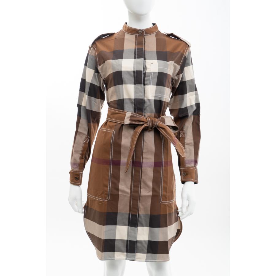 バーバリー ワンピース シャツワンピース 長袖 レディース ブラウン Burberry 22年春夏新作 Diffusion 通販 Yahoo ショッピング