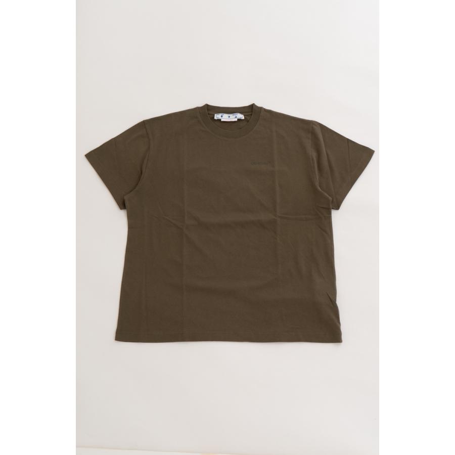 オフホワイト Tシャツ 半袖 丸首 クルーネック OMAA038S22JER002