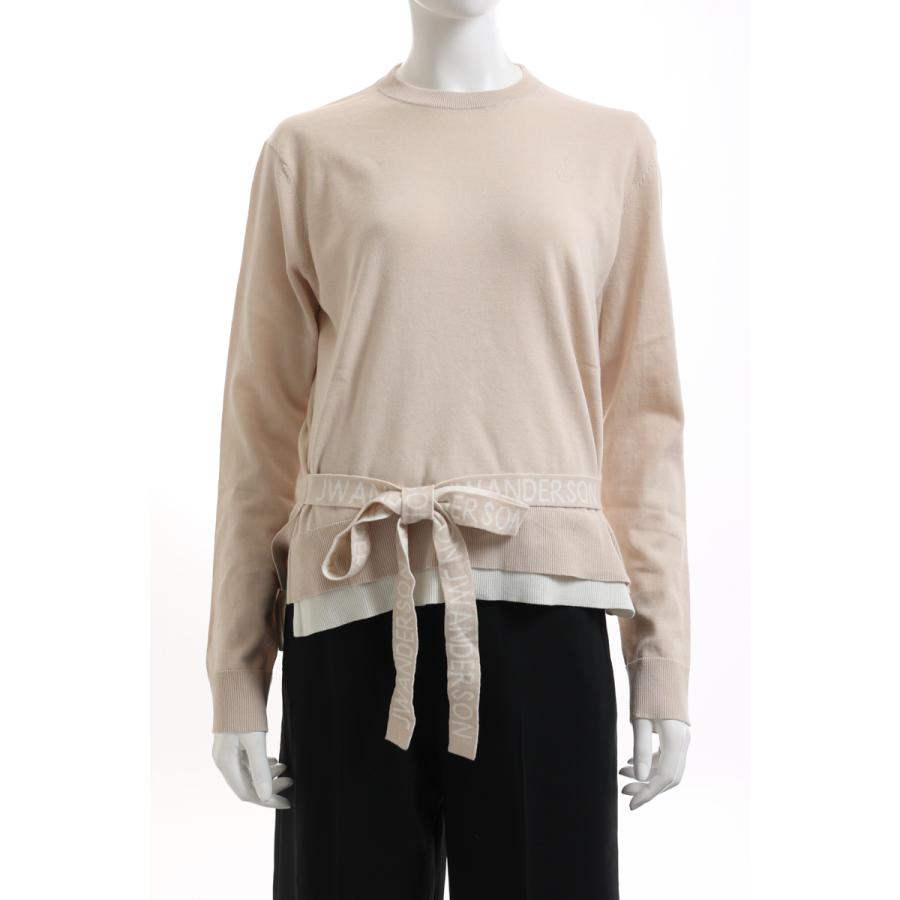国内配送 アンダーソン ジェイダブリュ セーター 22年春夏新作 Jw Anderson ベージュ Kw0580yn0184 レディース クルーネック 丸首 ニット 長袖 サイズ S Michiganestateplanning Com