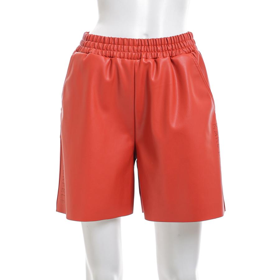 カールラガーフェルド ショートパンツ ハーフパンツ 22年春夏新作 レディース 221w1008 レッド Lagerfeld Karl