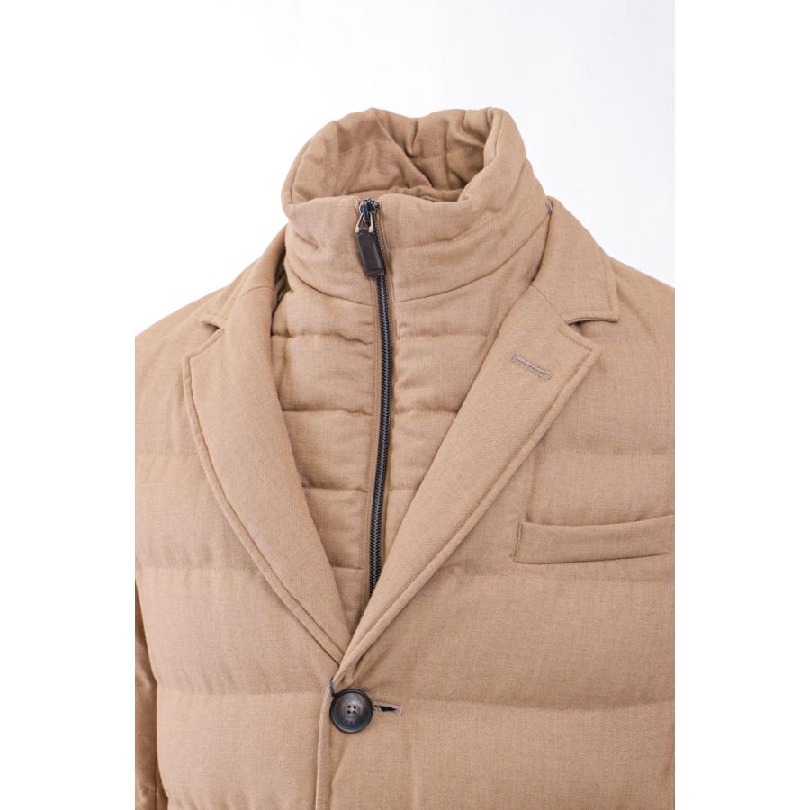 ヘルノ ダウンコート ダウンジャケット ロングダウン PI000906U332782000 NORFOLK COAT メンズ PI000906U 33278 ブラウン HERNO 2023年秋冬新作 ファッション メンズファッション コート、アウター