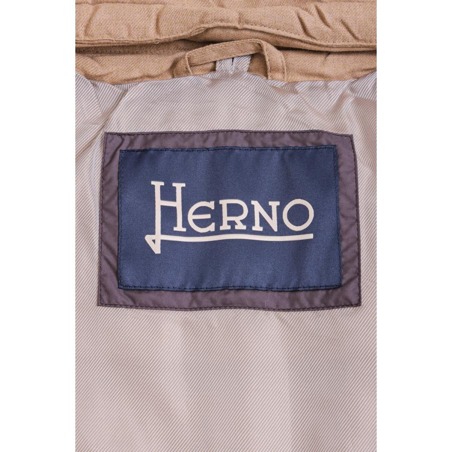 ヘルノ ダウンコート ダウンジャケット ロングダウン PI000906U332782000 NORFOLK COAT メンズ PI000906U 33278 ブラウン HERNO 2023年秋冬新作 ファッション メンズファッション コート、アウター
