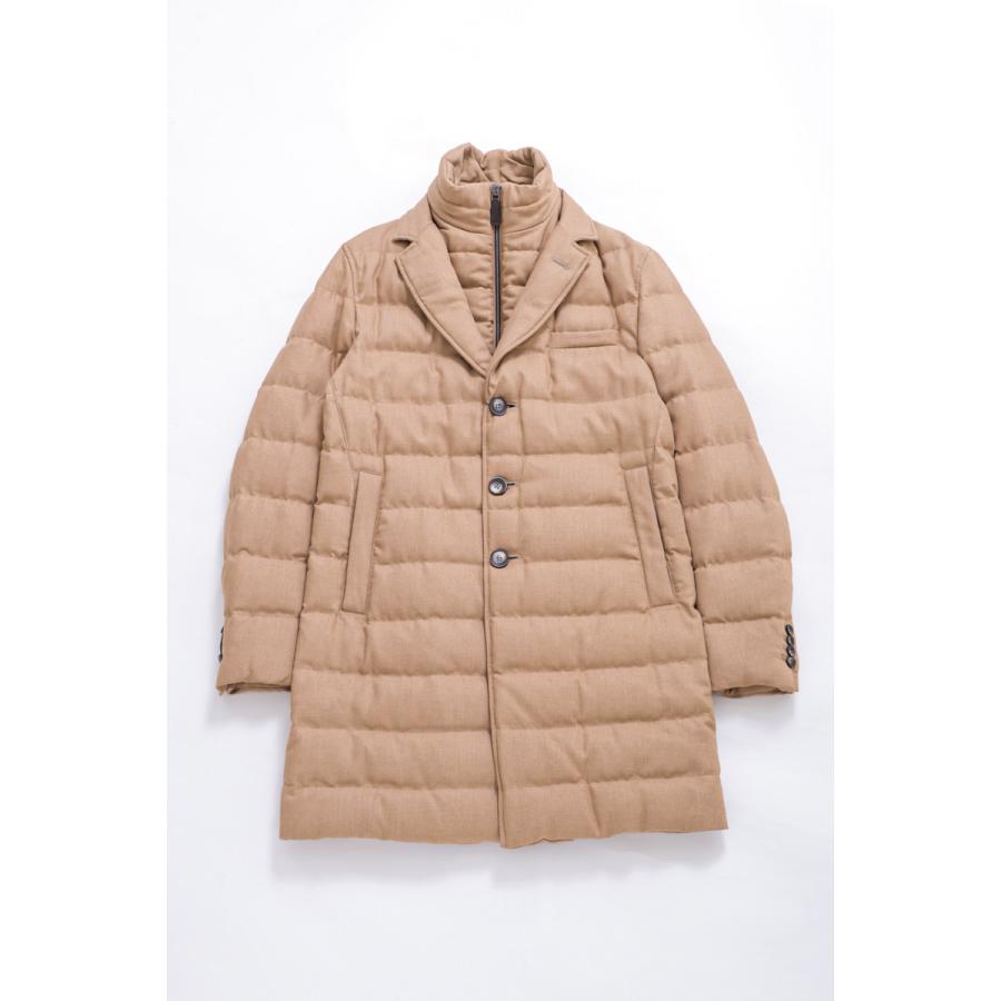 ヘルノ ダウンコート ダウンジャケット ロングダウン PI000906U332782000 NORFOLK COAT メンズ PI000906U 33278 ブラウン HERNO 2023年秋冬新作 ファッション メンズファッション コート、アウター