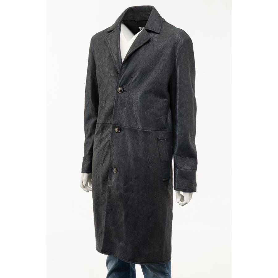 【数量限定アウトレット品】 ディーゼル レザーコート L-COAT メンズ A06342 0AGAH グレー DIESEL 【MYK2017837919】(70840円)