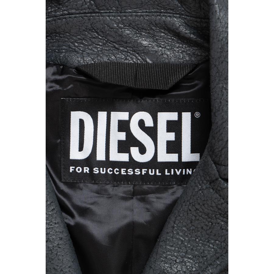 【数量限定アウトレット品】 ディーゼル レザーコート L-COAT メンズ A06342 0AGAH グレー DIESEL 【MYK2017837919】(70840円)