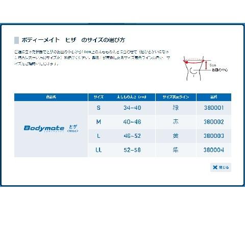 【メール便だと送料無料】ヒザサポーター ZAMST ザムスト Bodymate ボディーメイト ヒザ 1枚入り | ヒザの軽い圧迫・保護に ライトスポーツ 日常生活 薄い ひざ |  | 04