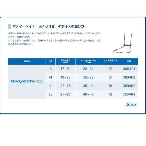 【メール便だと送料無料】 ふくらはぎサポーター ZAMST ザムスト Bodymate ボディーメイト ふくらはぎ 両足入り | ふくらはぎの軽い圧迫・保護に ライトスポーツ |  | 04