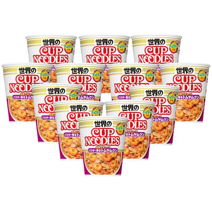 贅沢屋の 日清 カップヌードル トムヤムクン 12食入り カップ麺 ラーメン 保存食 夜食 昼食 Materialworldblog Com