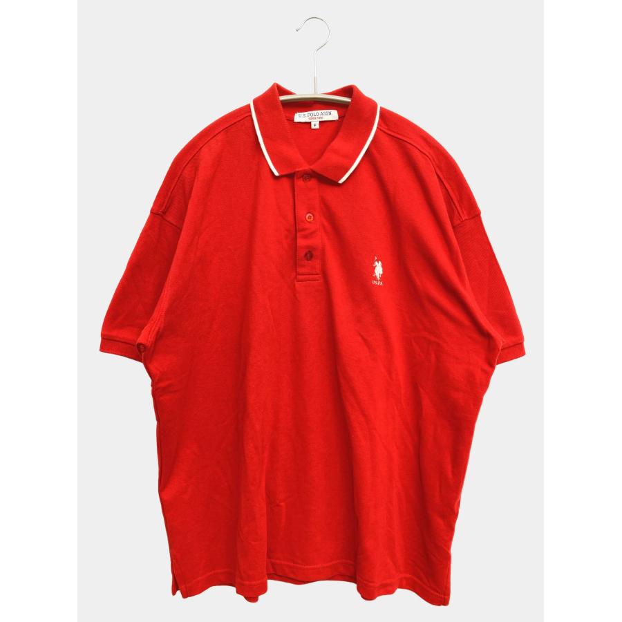 U.S. POLO ASSN. ユーエスポロアッスン ポロシャツ F レッド レディース | U.S. POLO ASSN.