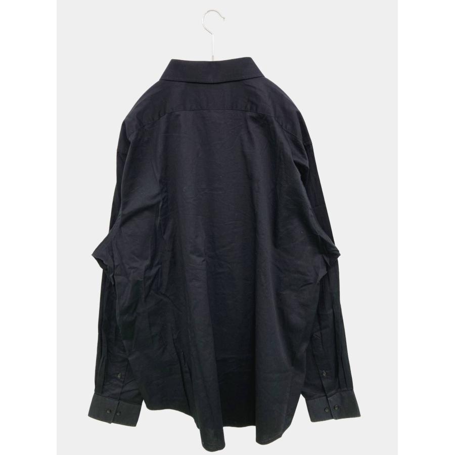 VAN HEUSEN ヴァンヒューゼン ビジネスシャツ 18 1/2 36/37 ブラック 無地 長袖 レギュラーカラー メンズ |  | 01
