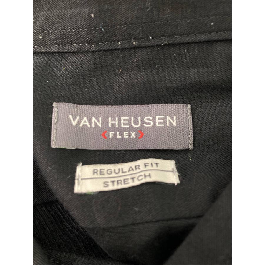 VAN HEUSEN ヴァンヒューゼン ビジネスシャツ 18 1/2 36/37 ブラック 無地 長袖 レギュラーカラー メンズ |  | 02