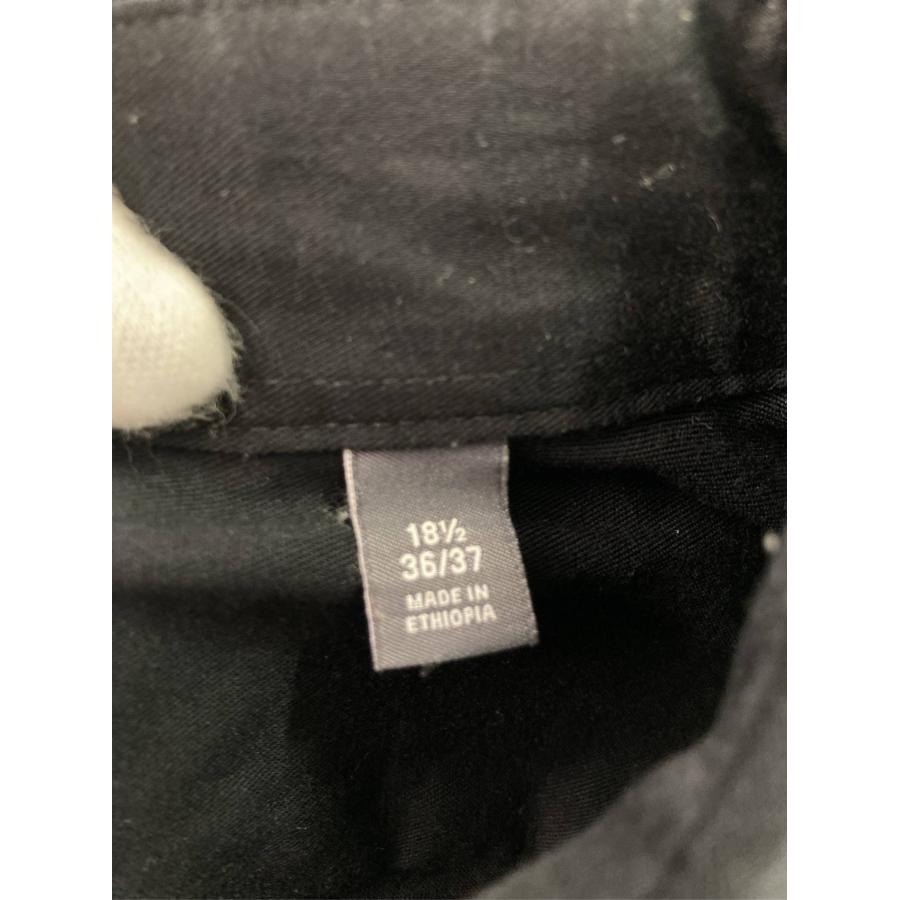 VAN HEUSEN ヴァンヒューゼン ビジネスシャツ 18 1/2 36/37 ブラック 無地 長袖 レギュラーカラー メンズ |  | 03
