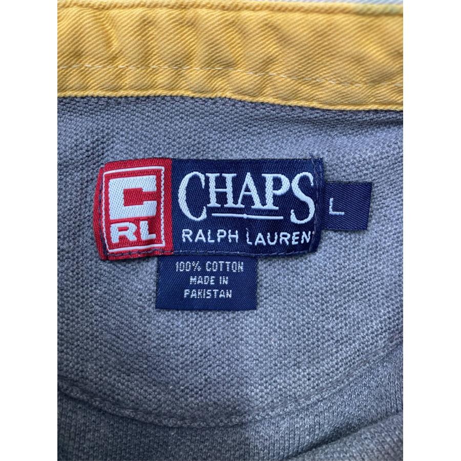 CHAPS RALPH LAUREN チャップスラルフローレン ポロシャツ L グレー ブランドロゴ 長袖 メンズ |  | 02